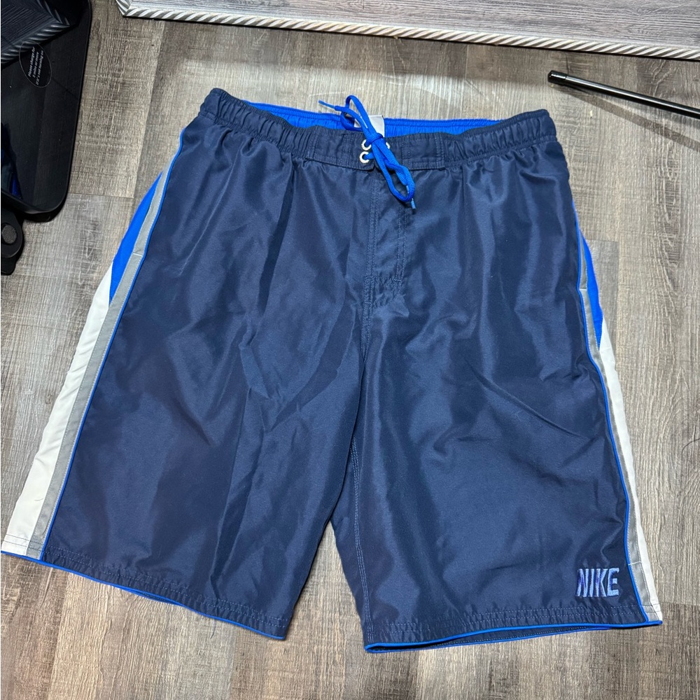 Nike Mens‎ Swim Trunks Board Shorts Blue Athletic Swimwear